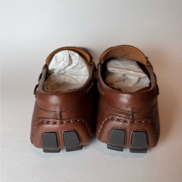 Men’s Jcrew Kenton Leather Driving Shoes - Tan - Size 9 - New W/ Box - Picture 4 of 7